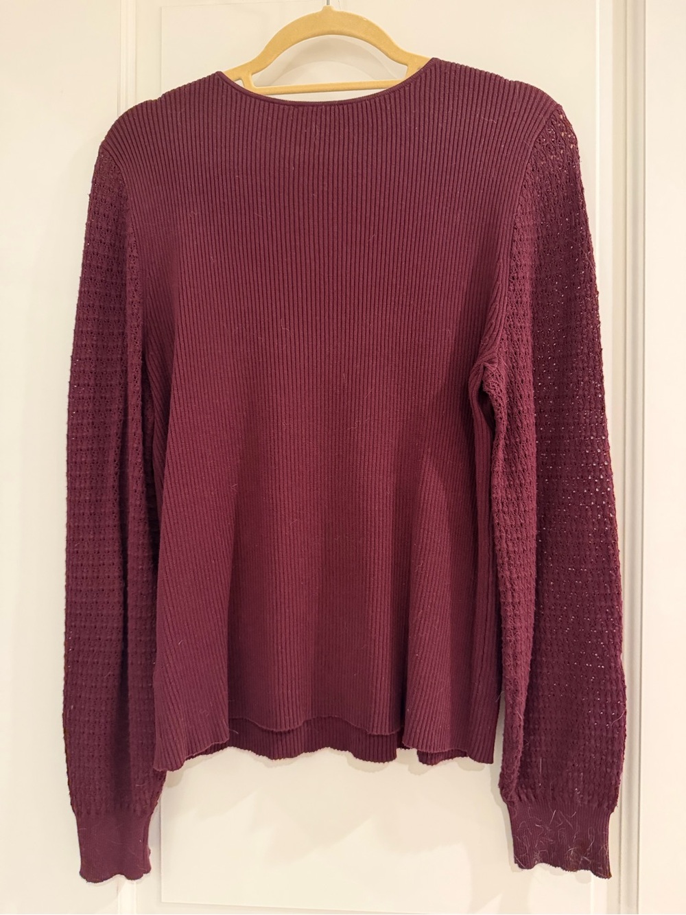 Talbots V-Neck Ribbed Knit Pullover - Picture 4 of 6